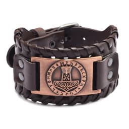 Trendy Viking Bracelet Nordic Rune Compass God Bird Charm Men's Bracelet New Fashion Leather Woven Jewelry Accessorie Party Gift