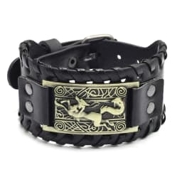 Trendy Viking Bracelet Nordic Rune Compass God Bird Charm Men's Bracelet New Fashion Leather Woven Jewelry Accessorie Party Gift