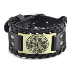 Trendy Viking Bracelet Nordic Rune Compass God Bird Charm Men's Bracelet New Fashion Leather Woven Jewelry Accessorie Party Gift