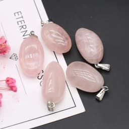 Natural Semi-precious Stone Pendant Irregular Cherry Blossom Agate for DIY Jewelry Making Necklace Size15x20-18x25