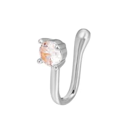 1Pcs Women Fake Piering Nose Ring Clip Septum Rock Hip Hoop punk Fashion Stainless Steel Body Jewelry Fake Perforation Nose Ring