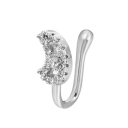 1Pcs Women Fake Piering Nose Ring Clip Septum Rock Hip Hoop punk Fashion Stainless Steel Body Jewelry Fake Perforation Nose Ring