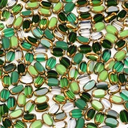 6mm Briolette Oval Glass Beads Plated Golden Color Crystal Loose Spacer Bead Diy Bracelet Necklace Beads Accessories