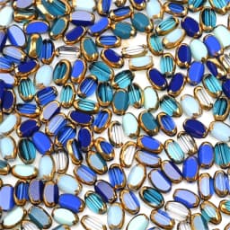 6mm Briolette Oval Glass Beads Plated Golden Color Crystal Loose Spacer Bead Diy Bracelet Necklace Beads Accessories