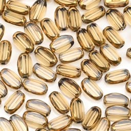 6mm Briolette Oval Glass Beads Plated Golden Color Crystal Loose Spacer Bead Diy Bracelet Necklace Beads Accessories