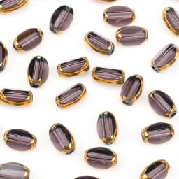 6mm Briolette Oval Glass Beads Plated Golden Color Crystal Loose Spacer Bead Diy Bracelet Necklace Beads Accessories