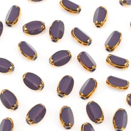 6mm Briolette Oval Glass Beads Plated Golden Color Crystal Loose Spacer Bead Diy Bracelet Necklace Beads Accessories