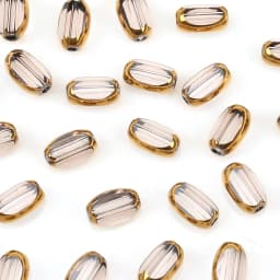 6mm Briolette Oval Glass Beads Plated Golden Color Crystal Loose Spacer Bead Diy Bracelet Necklace Beads Accessories