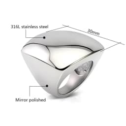 New Luxury Big gold ring girls fashion items sliver ring gold and gun color plating vintage ring men Wedding Party Jewelry Gifts