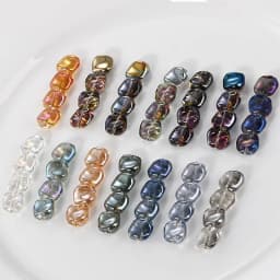 20PCS 11mm Corrugated AB Shiny Glass Beads For DIY Bracelet Accessory Earrings Jewelry Making Supplies Irregular Crystal Beads