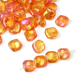 20PCS 11mm Corrugated AB Shiny Glass Beads For DIY Bracelet Accessory Earrings Jewelry Making Supplies Irregular Crystal Beads