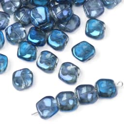 20PCS 11mm Corrugated AB Shiny Glass Beads For DIY Bracelet Accessory Earrings Jewelry Making Supplies Irregular Crystal Beads
