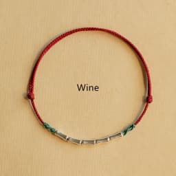 Handmade Silver Color Bracelet Lucky Bamboo Bangle Women Men Lovers' Best Friends Lucky Bracelet Anklet Size Adjust Drop Shippin