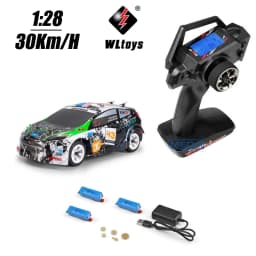 Wltoys RC 1/28 30Km/H 284131 K989 With Upgrade LCD Remote Control High Speed Racing Mosquito 2.4GHz Off-Road RTR Rally Drift Car