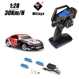 Wltoys RC 1/28 30Km/H 284131 K989 With Upgrade LCD Remote Control High Speed Racing Mosquito 2.4GHz Off-Road RTR Rally Drift Car