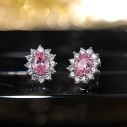 Huitan Fashion Sunflower Shape Stud Earrings Women Brilliant Oval Cubic Zirconia Luxury Female Party Jewelry Earring Top Quality