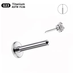 1.5mm/2mm/3mm/4mm 10pcs G23 Titanium Piercing Labret Lip Stud Earrings for Women Wholesale Body Jewelry Nasal 20/18/16G Labret