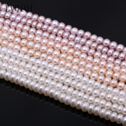 Natural Freshwater Pearls Beads High Quality 36 cm Punch Loose Pearls Bead For Jewelry Making DIY Women Necklace Bracelet 6-7 mm