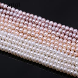 Natural Freshwater Pearls Beads High Quality 36 cm Punch Loose Pearls Bead For Jewelry Making DIY Women Necklace Bracelet 6-7 mm