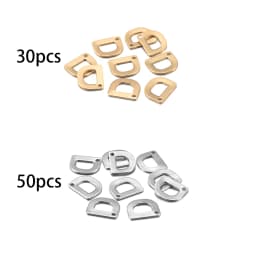 26/50pcs Stainless Steel Gold A-Z Letter Pendant Alphabet Charms Women Bracelet Earring For DIY Jewelry Pendant Making Supplies