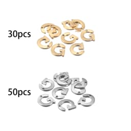 26/50pcs Stainless Steel Gold A-Z Letter Pendant Alphabet Charms Women Bracelet Earring For DIY Jewelry Pendant Making Supplies