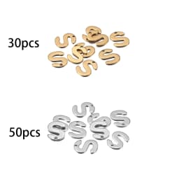 26/50pcs Stainless Steel Gold A-Z Letter Pendant Alphabet Charms Women Bracelet Earring For DIY Jewelry Pendant Making Supplies