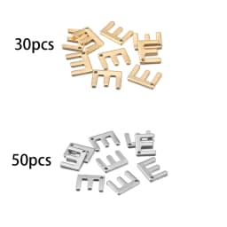 26/50pcs Stainless Steel Gold A-Z Letter Pendant Alphabet Charms Women Bracelet Earring For DIY Jewelry Pendant Making Supplies