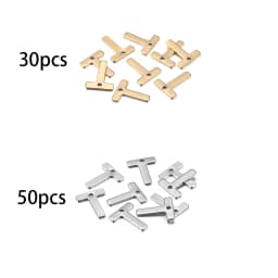 26/50pcs Stainless Steel Gold A-Z Letter Pendant Alphabet Charms Women Bracelet Earring For DIY Jewelry Pendant Making Supplies