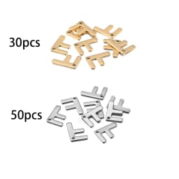 26/50pcs Stainless Steel Gold A-Z Letter Pendant Alphabet Charms Women Bracelet Earring For DIY Jewelry Pendant Making Supplies