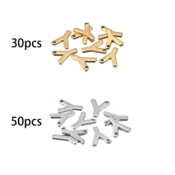 26/50pcs Stainless Steel Gold A-Z Letter Pendant Alphabet Charms Women Bracelet Earring For DIY Jewelry Pendant Making Supplies
