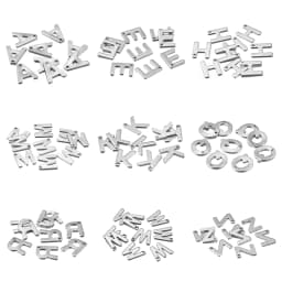 26/50pcs Stainless Steel Gold A-Z Letter Pendant Alphabet Charms Women Bracelet Earring For DIY Jewelry Pendant Making Supplies