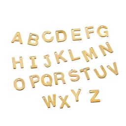 26/50pcs Stainless Steel Gold A-Z Letter Pendant Alphabet Charms Women Bracelet Earring For DIY Jewelry Pendant Making Supplies