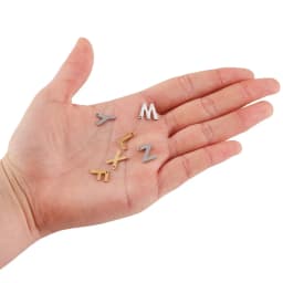 26/50pcs Stainless Steel Gold A-Z Letter Pendant Alphabet Charms Women Bracelet Earring For DIY Jewelry Pendant Making Supplies