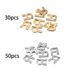 26/50pcs Stainless Steel Gold A-Z Letter Pendant Alphabet Charms Women Bracelet Earring For DIY Jewelry Pendant Making Supplies