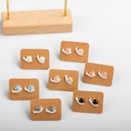 Small And Cute Porcelain Multicolor Earrings Anti-allergic #LY505 oorbellen earrings set biżuteria regalos para mujer