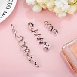 Viking Spiral Charms Beads for Hair Braids for Beard Hair Beads Jewelry Vintage Women Girl Hairpin Hair Clips Accessories-15