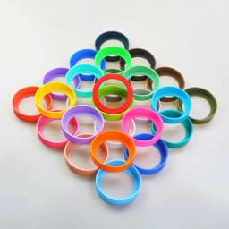28 Colors 8.0CM Silicone Cup Bottom Protective Cover Cup Holder 80MM Thermos Cup Base Protective Case Cup Bottom Cover
