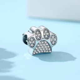 Original 925 Sterling Silver Charms Dog Cat Paw Print Love Pendant Beads Fit Brand Bracelet Necklaces Diy Jewelry For Women