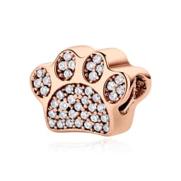 Original 925 Sterling Silver Charms Dog Cat Paw Print Love Pendant Beads Fit Brand Bracelet Necklaces Diy Jewelry For Women