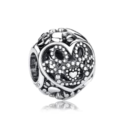 Original 925 Sterling Silver Charms Dog Cat Paw Print Love Pendant Beads Fit Brand Bracelet Necklaces Diy Jewelry For Women