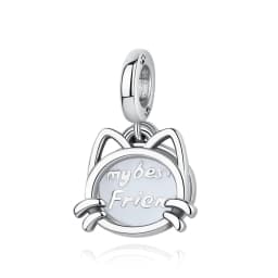 Original 925 Sterling Silver Charms Dog Cat Paw Print Love Pendant Beads Fit Brand Bracelet Necklaces Diy Jewelry For Women