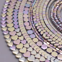 New color Natural Stone Hematite Beads Heart square Round disc Loose Spacer beads For Jewelry Making DIY