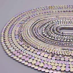 New color Natural Stone Hematite Beads Heart square Round disc Loose Spacer beads For Jewelry Making DIY
