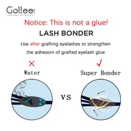 Gollee Eyelash 100ml Foam Cleaner for Clean Lashes Non-Irritating with Soft Brush Shampoo Eye Extension Clean Gentle Makeup Tool