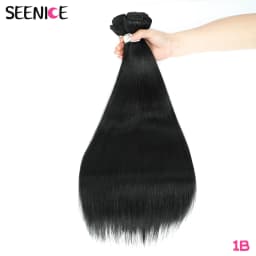 Straight Hair Bundles Synthetic Natural Hair Weaving Brown 613 Bundles Hair Extensions Ombre Red Blonde Weave Long Fake Hair