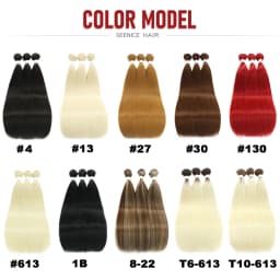 Straight Hair Bundles Synthetic Natural Hair Weaving Brown 613 Bundles Hair Extensions Ombre Red Blonde Weave Long Fake Hair