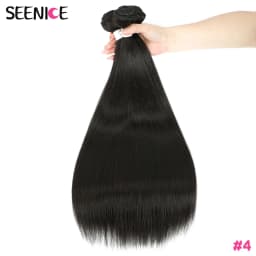 Straight Hair Bundles Synthetic Natural Hair Weaving Brown 613 Bundles Hair Extensions Ombre Red Blonde Weave Long Fake Hair