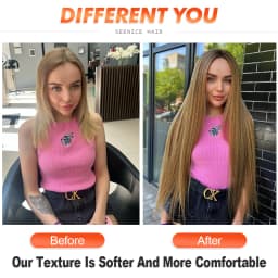 Straight Hair Bundles Synthetic Natural Hair Weaving Brown 613 Bundles Hair Extensions Ombre Red Blonde Weave Long Fake Hair