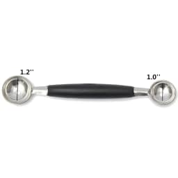 LMETJMA Stainless Steel Double Ended Headed Fruit Icecream Ball Spoon Diameter Melon Baller Fruit Vegetable Tools PY0039