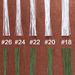 120pcs Fondant Paper Wrapped Iron Wire Handmade DIY Dough Plastic Doll Cake Plug-in Decoration Flower Pole Shelf